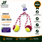 BRINQ. CORDA NO 2 BOLAS 42CM