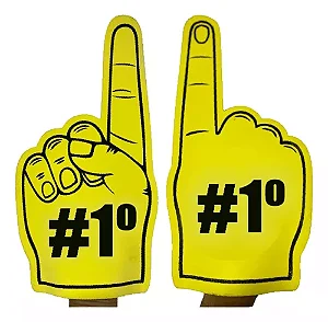 10 Mão De Torcida N1 Em Eva Tipo Espuma Para Evento Em Geral