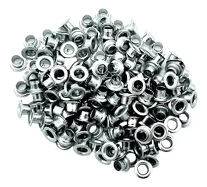 Ilhós Prata Niquelado No 50 11mm De Diâmetro Externo 100pçs