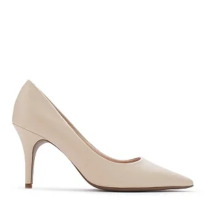 Scarpin Feminino Bico Fino em Couro Sand Lialine