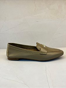 Loafer Feminino Verde Oliva em Couro Legítimo Dumond