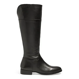 Bota Cano Alto Preta em Couro Santa Lolla