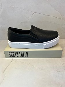 Tênis Slip On Preto Santa Lolla