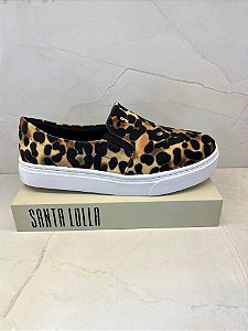 Tênis Slip On Animal Print Santa Lolla