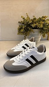 Tênis Sua Cia Street Clássico Branco e Cinza