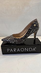 Scarpin Feminino Paraonda Textura Python