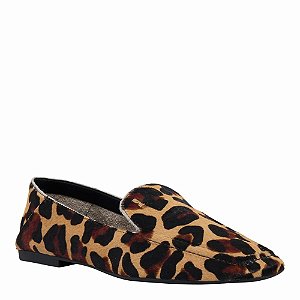 Loafer Santa Lolla Animal Print em Couro