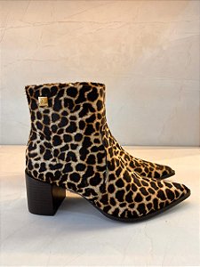 Bota Paraonda Animal Print em Couro