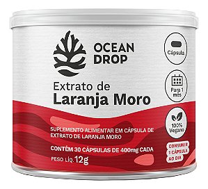 Extrato De Laranja Moro 30 Cáps De 500mg - Ocean Drop