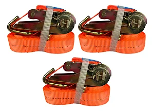 Cinta Catraca Laranja 800kg 5m Kit Com 3 Unidades Para amarração