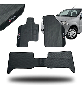 Tapete Carpete Fiat Palio 08/11 Logo Bordado 5 Peças Pvc