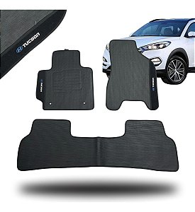 Tapete Automotivo Tucson 2017 Em Diante Impermeável Bordado