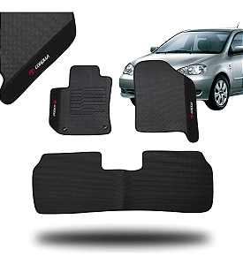 Tapete Personalizado Com 3 Peças Impermeáveis Corolla 08/17