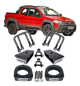 Kit Lift Suspensão Levantar Fiat Strada Ano 1998 A 2019