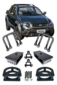 Kit Lift Suspensão Levantar Strada Ano 1998 A 2019 Soldado