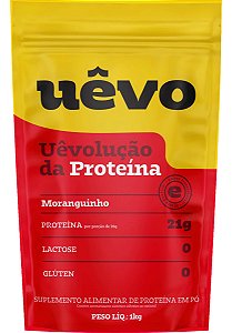 Suplemento Alimentar De Proteína Em Pó Uêvo Moranguinho 1kg