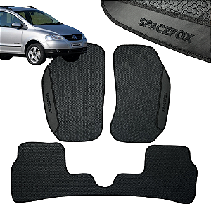 Tapete Automotivo Spacefox 2006 Á 2013 Personalizado 3 Peças All Black
