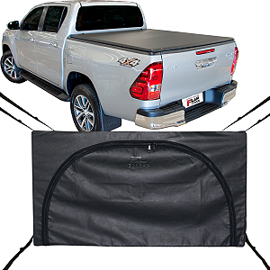 Bolsa Carroceria Ecobag Flash Cover Hilux Até 2026 Protege Sua Carga Preto