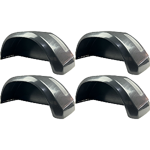 Kit Com 4 Paralamas Plástico Carretinha Reboques Barco Moto Jet Aro 13 ao 15