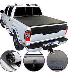 Capota Marítima Flash Cover S10 Dupla 1996 Até 2011 Trek + Par Suporte
