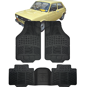 Tapete Automotivo Carpete Borracha Pvc Reforçado Com Tunel Fiat 147