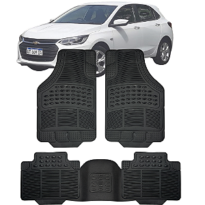 Tapete Automotivo Carpete Borracha Pvc Reforçado Com Tunel Onix Hatch