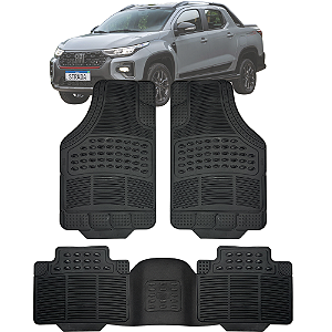 Tapete Automotivo Carpete Borracha PVC Reforçado Com Tunel Nova Strada