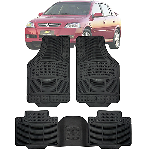 Jogo Tapete Automotivo Carpete PVC Borracha Reforçado Com Tunel Astra
