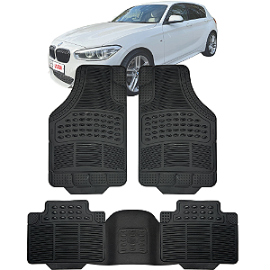 Tapete Automotivo Carpete PVC Borracha Reforçado Com Tunel BMW 120i