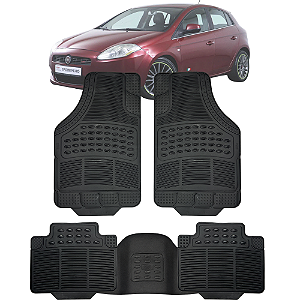 Tapete Automotivo Carpete PVC Borracha Reforçado Com Tunel Fiat Bravo
