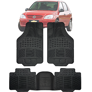 Tapete Automotivo Carpete PVC Borracha Preto Reforçado Com Tunel Celta