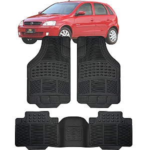 Tapete Automotivo Carpete Borracha PVC Reforçado Com Tunel Corsa Hatch