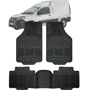 Tapete Automotivo Carpete Borracha PVC Reforçado Com Tunel Fiat Fiorino