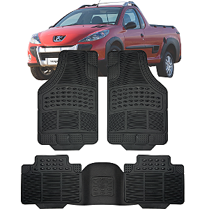 Jogo Tapete Automotivo Carpete Borracha PVC Reforçado Com Tunel Hoggar