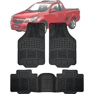 Tapete Automotivo Carpete Borracha Reforçado Com Tunel Picape Montana
