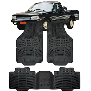 Jogo Tapete Automotivo Carpete Borracha PVC Reforçado Com Tunel Pampa