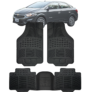 Jogo Tapete Automotivo Carpete Borracha PVC Reforçado Com Tunel Prisma