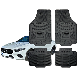 Tapete Automotivo Universal 4 peças Borracha Mercedes Classe A Sedan