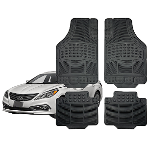 Jogo de Tapete Automotivo Universal 4 Peça PVC Borracha Hyundai Azera