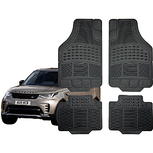 Jogo de Tapete Automotivo Universal 4 Peça PVC Preto Borracha Discovery
