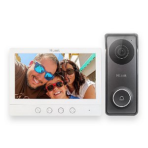 Kit Vídeo Porteiro HiLook VI-K14P Tela 7" Câmera Visão Noturna