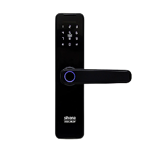 Fechadura Digital Biometria de Embutir SDD300 - Preto Fosco