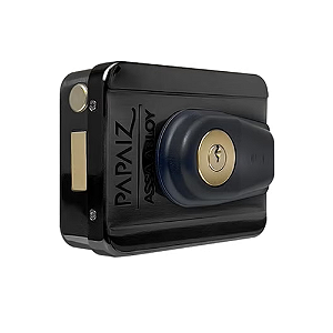 Fechadura Elétrica/Digital P/ Portão abre Tag e Chave Papaiz - Preta