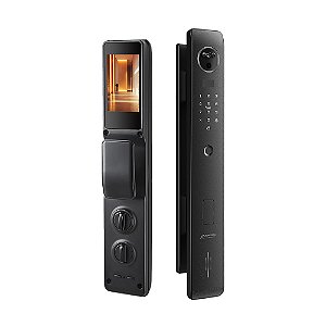 Fechadura Digital Wifi FDH60 Preta Reconhecimento Facial 3D