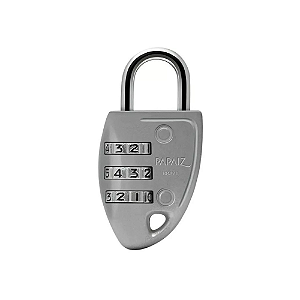 Cadeado Segredo Cs23 30mm Zamac Prata Papaiz para Bolsa Mala