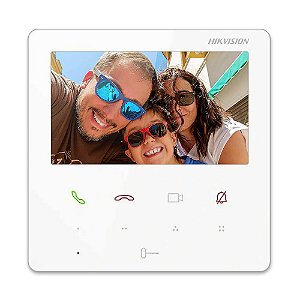 Tela Hikvision DS-KH6110-WE Wifi Branca para Vídeo Porteiro