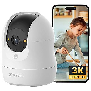 Câmera WiFi Interna EZVIZ C6N G1 3K 5MP Ultra HD 360° com IA