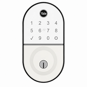 Fechadura Digital Yale Compact Rolete Branca Biometria Senha