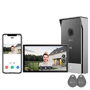 Vídeo Porteiro HP5 Ezviz FullHD Tela Touch 7 Bivolt IP65