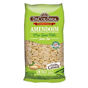 Amendoim Cru sem Pele 18x500g